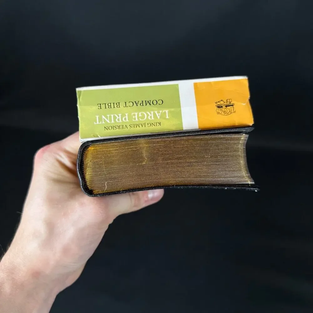 KJV The Holy Bible by James (2013, leather cover) compact